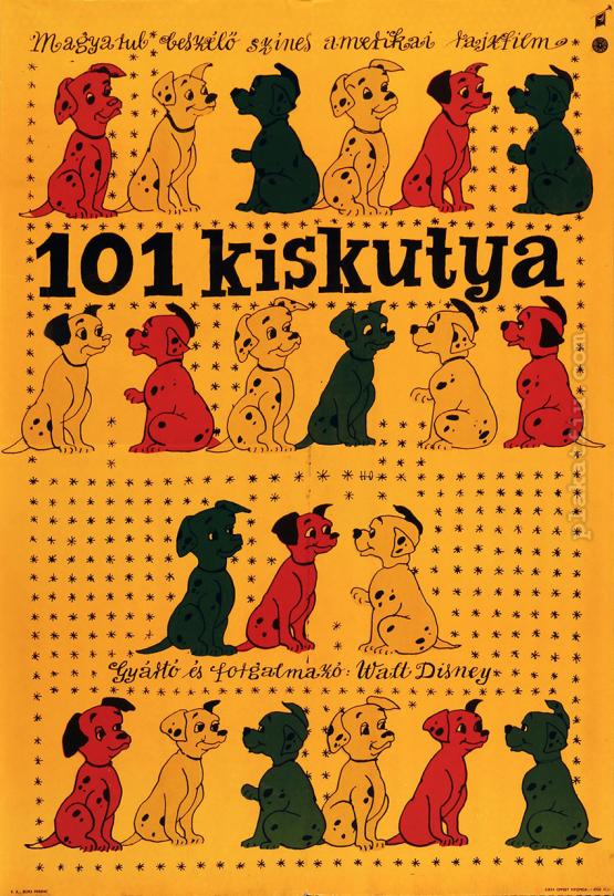 101 kiskutya filmplakát
