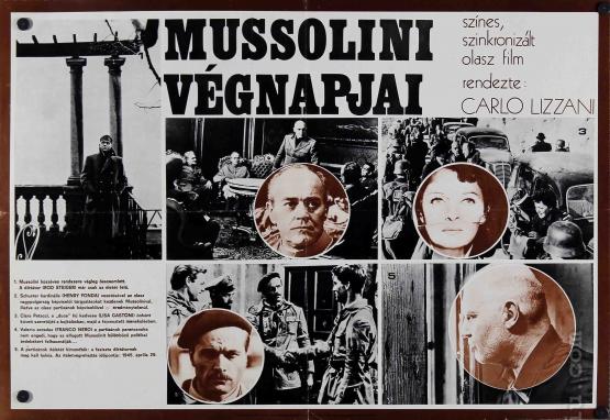 Mussolini végnapjai filmplakát
